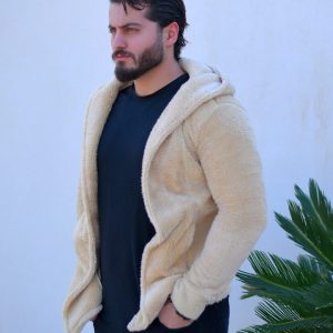 ☑️ هودی مردانه مدل Pejral (کرم) کد 6160