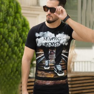 تیشرت مردانه مدل MAGIC ROAD کد 6502